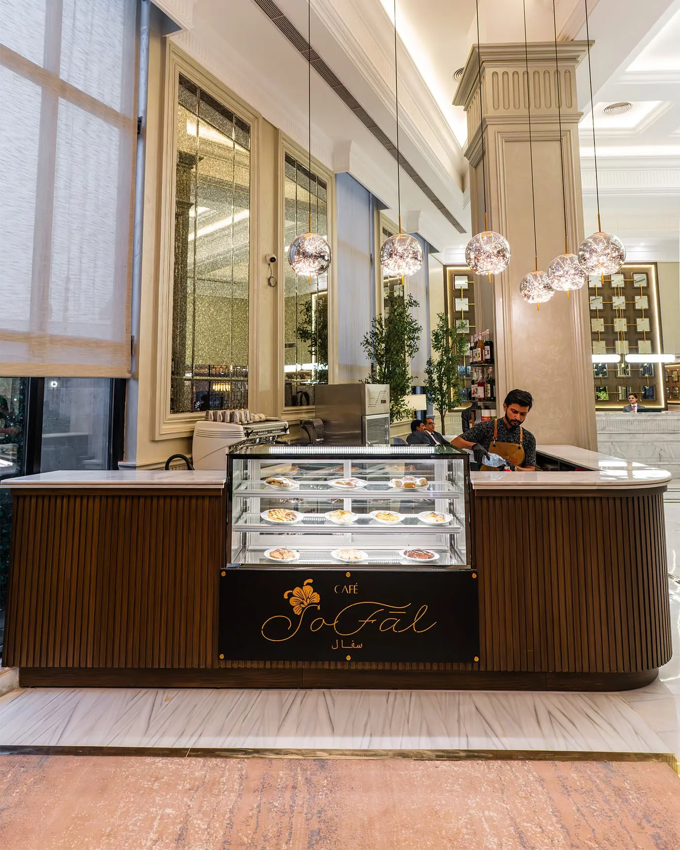 The bakery counter