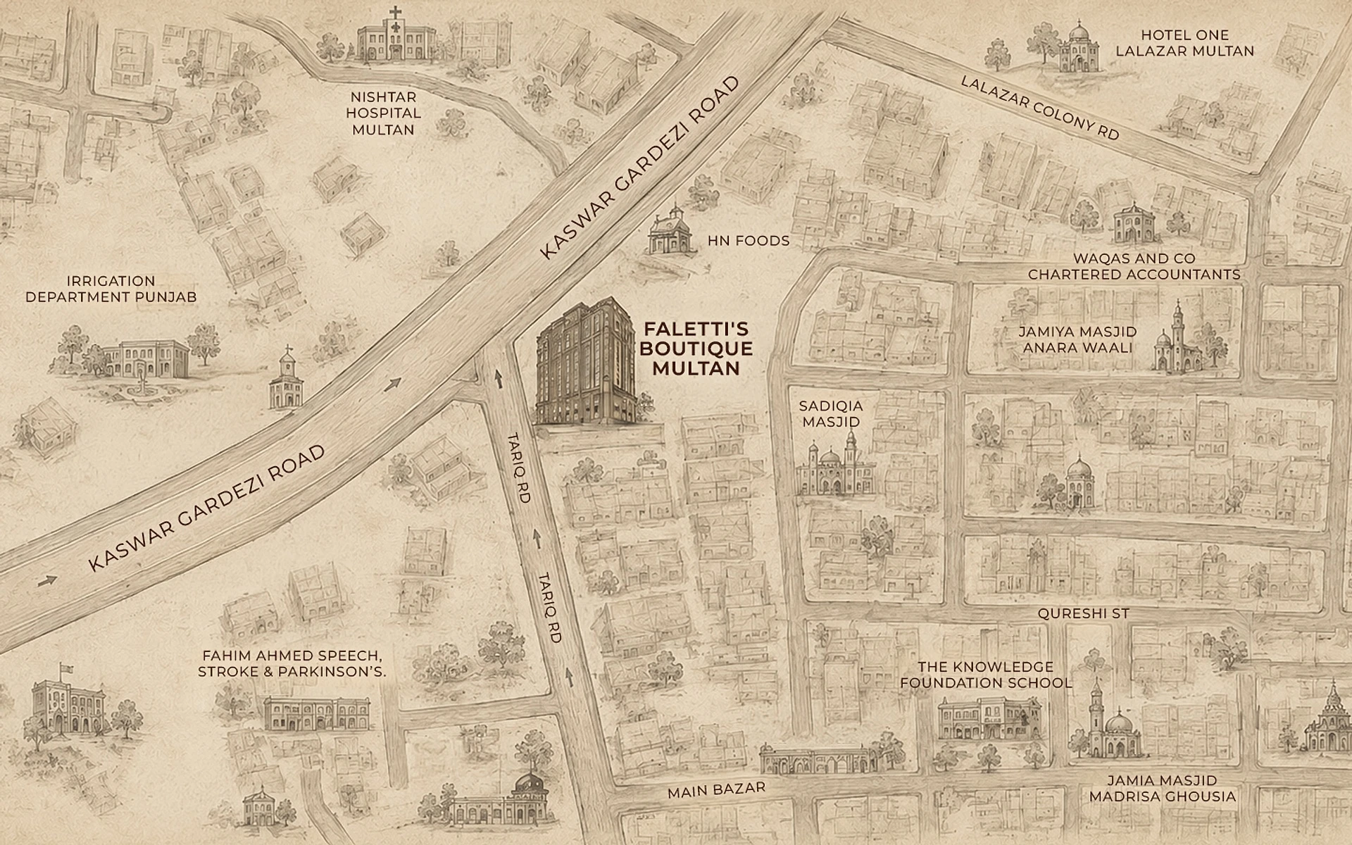 Map showing the property’s location