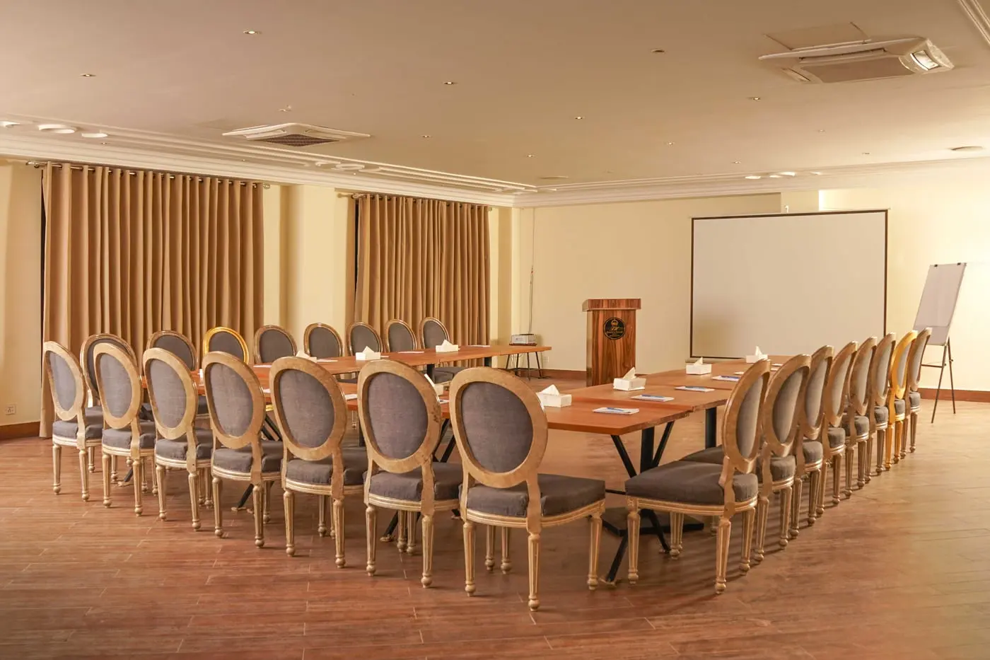 The conference hall