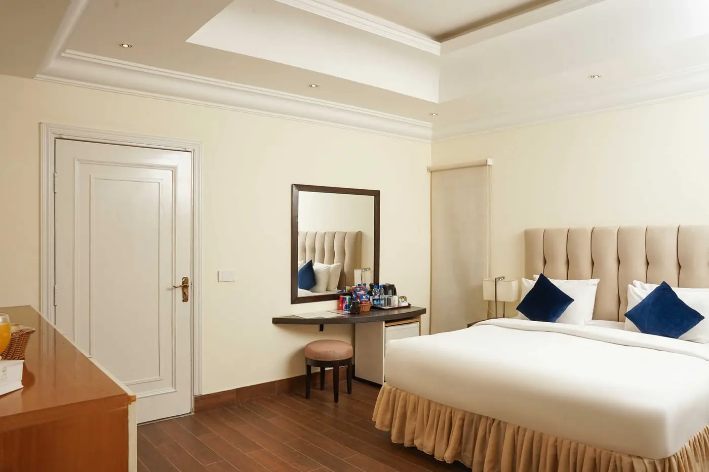 A double guest room