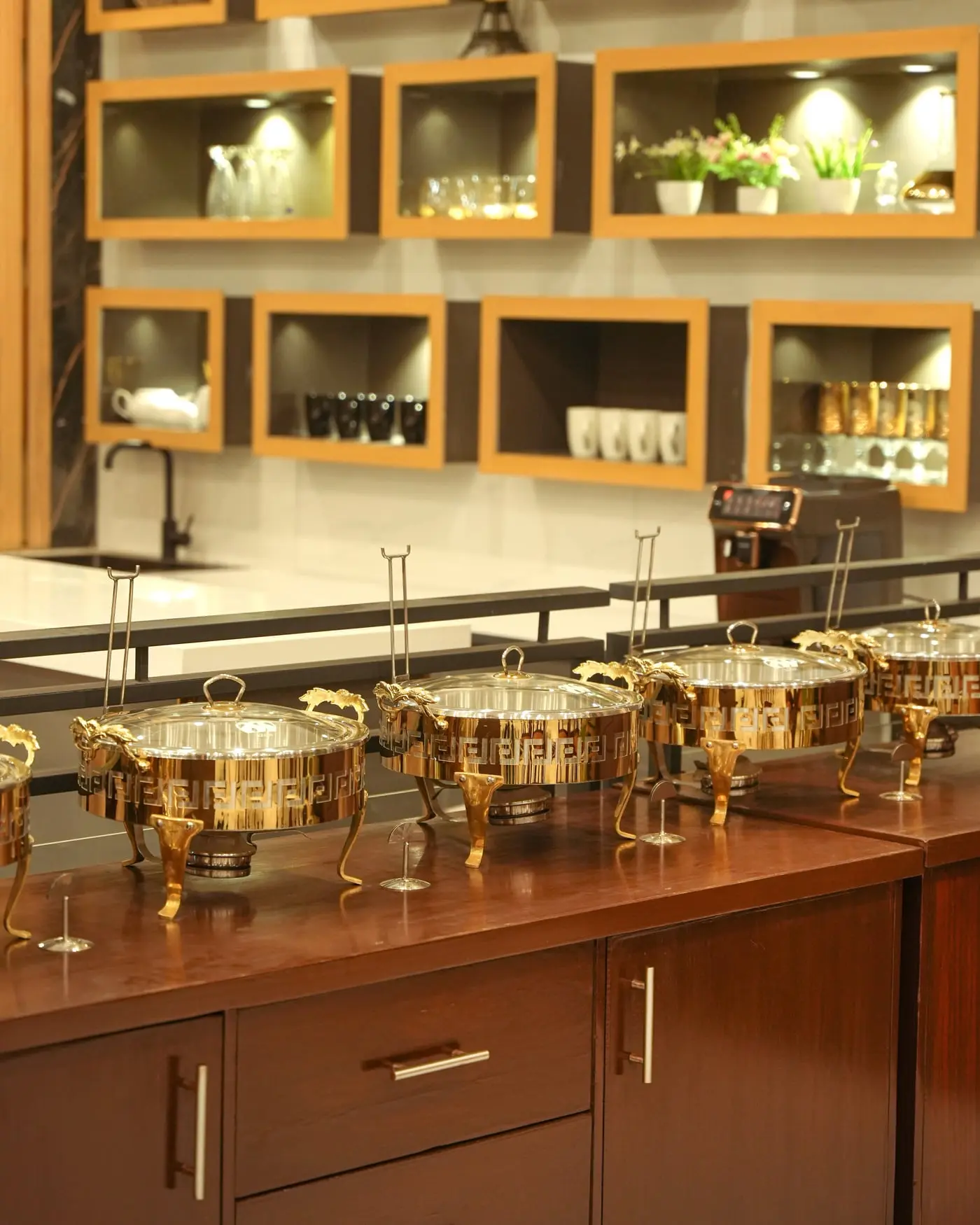 The buffet counter